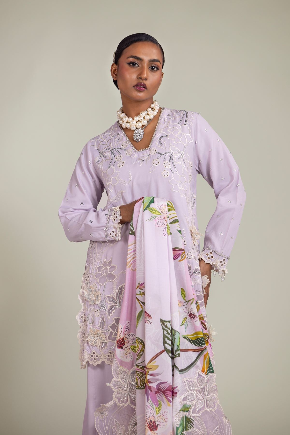 3-Piece Embroidered Suit