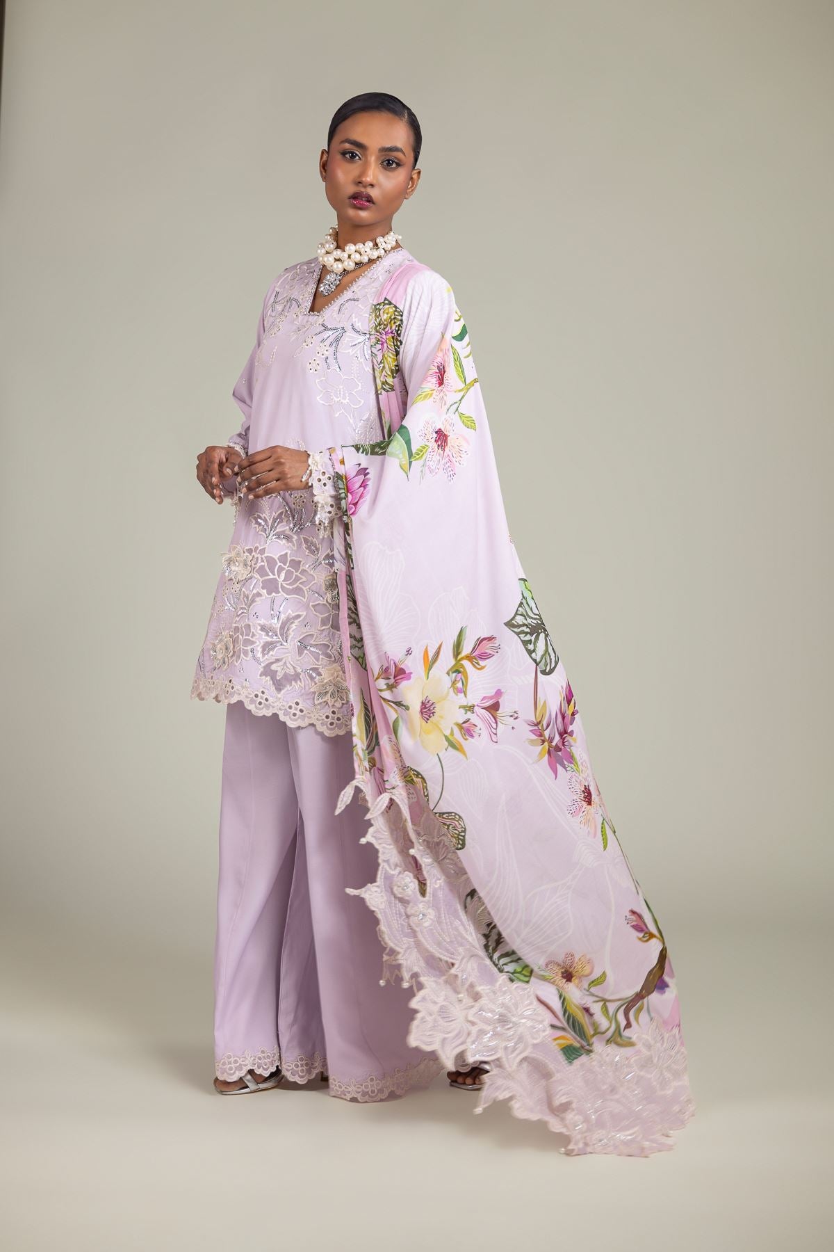 3-Piece Embroidered Suit