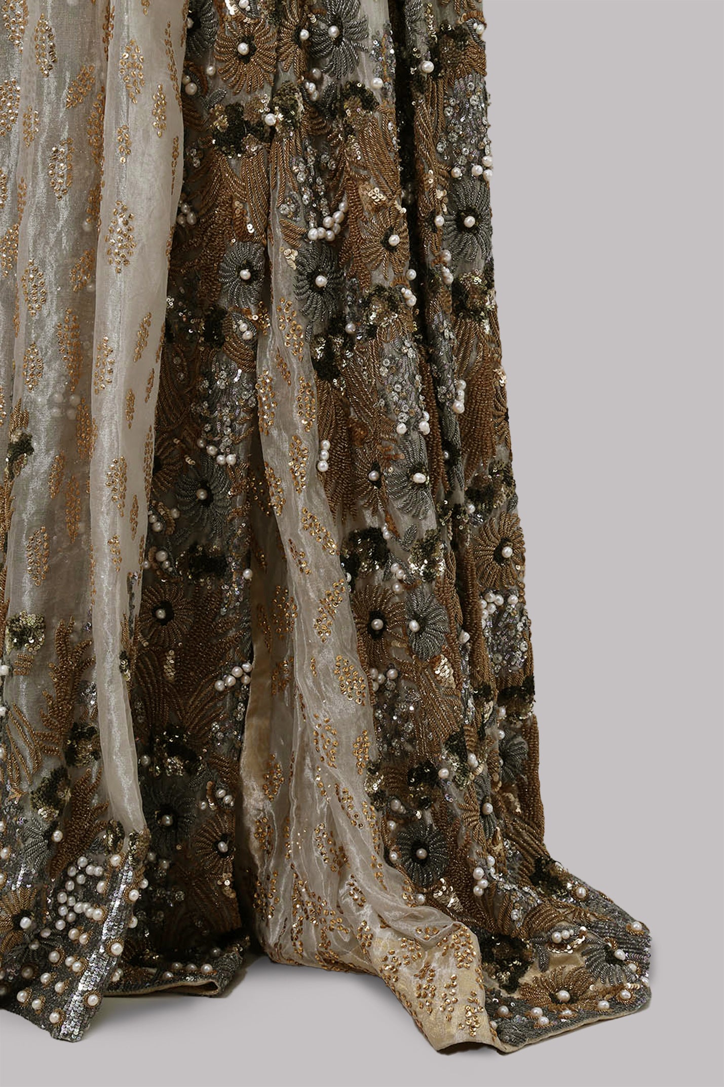 Gold Embellished Lehenga Choli Set