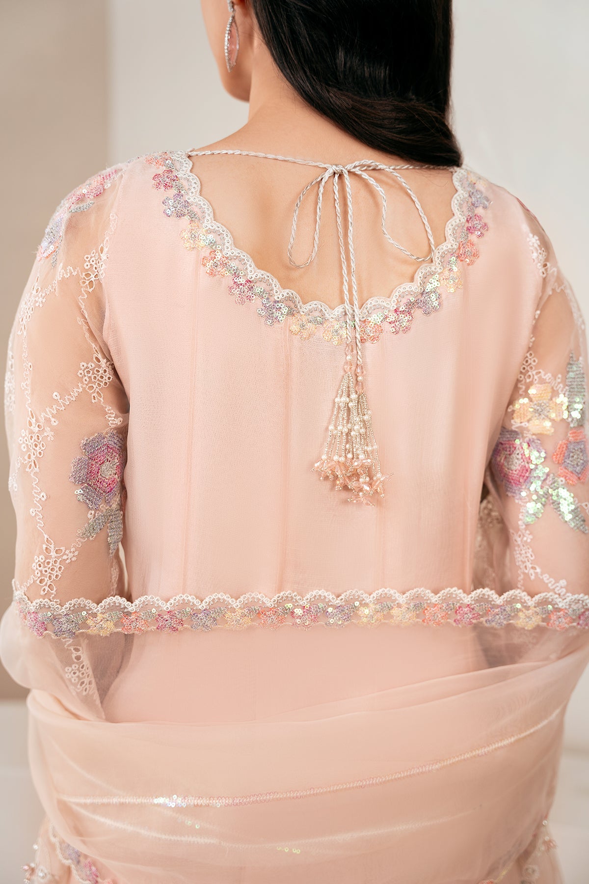 EMBROIDERED CHIFFON PR-1054