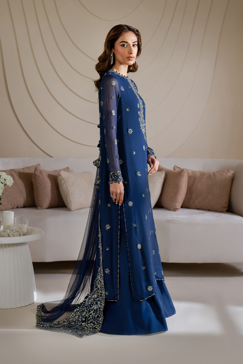 CC-60  Embroidered Net