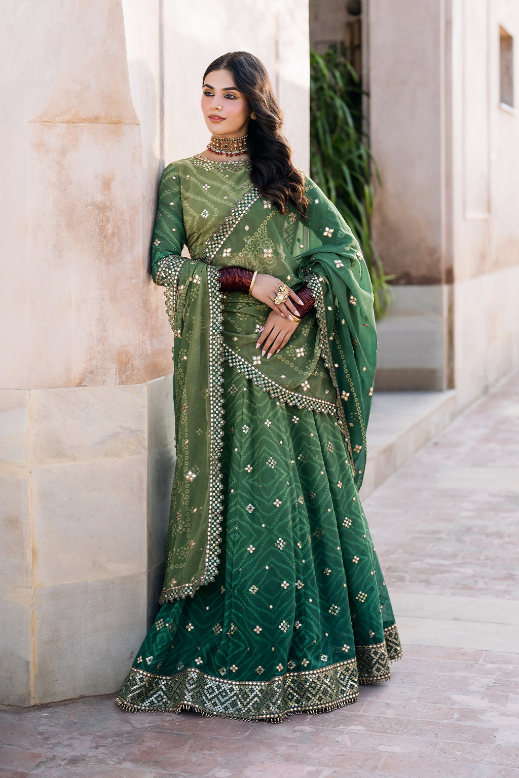 UE-328 Embroidered Chiffon (frock)