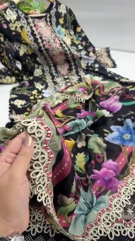 Rs 14500 Aneelas Stitched Viscose Print Emb 3pc Viscose Duppata [VC-26-19-A] [Dispatch Time 2 Months]