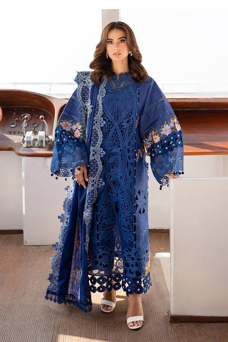Parishay - MS-06 Luxury Lawn Embroidered 3 Pc Unstitched Monaco