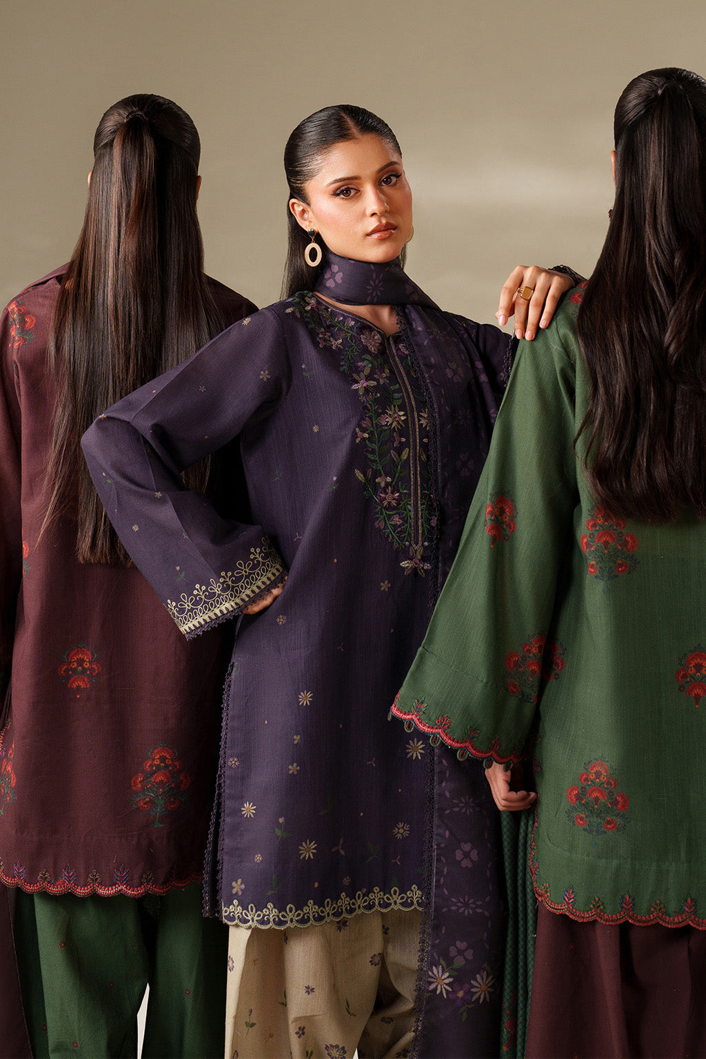 UE-561 Printed Khaddar