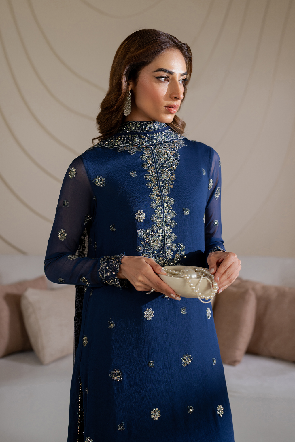 CC-60  Embroidered Net