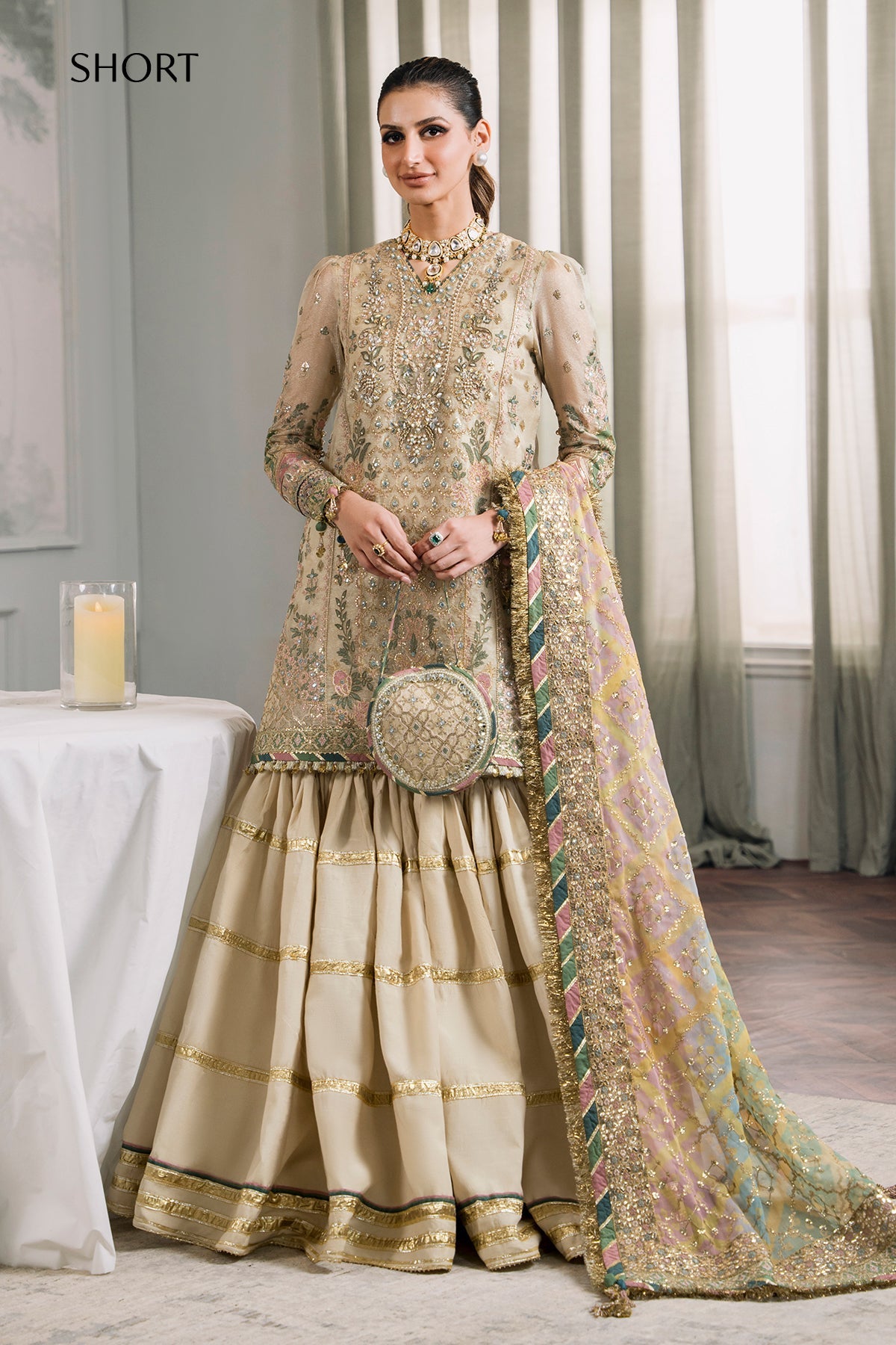 EMBROIDERED MASURI CH12-04 UNSTITCHED