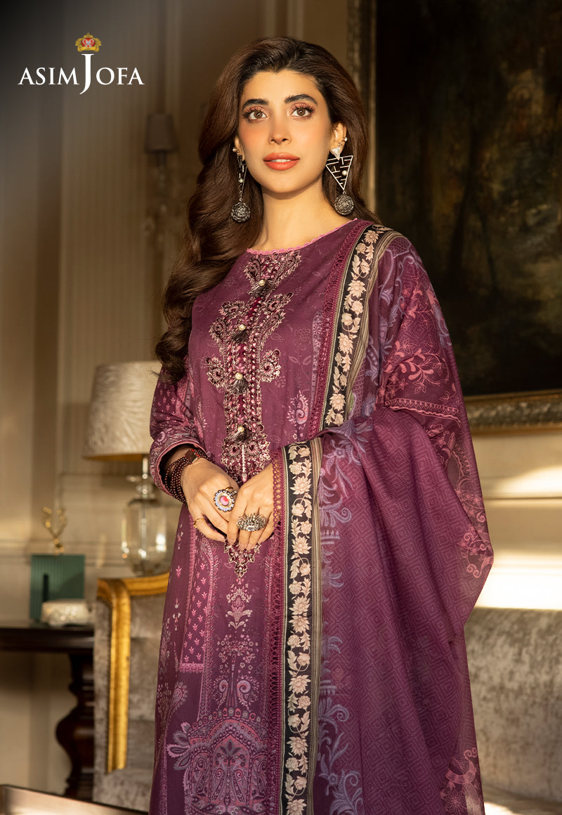 AJS-28 EMBROIDERED LAWN 2 PCS