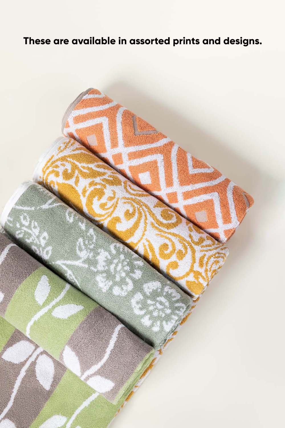 Assorted Combed Dyed Bath Towel - 500 Grm