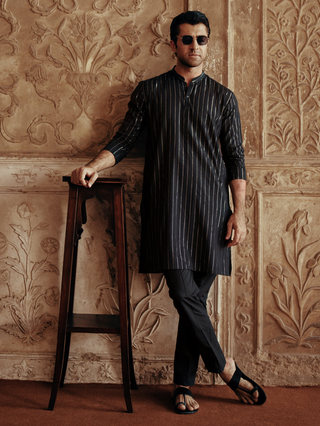 Black Cotton Waistcoat - AL-WC-546B