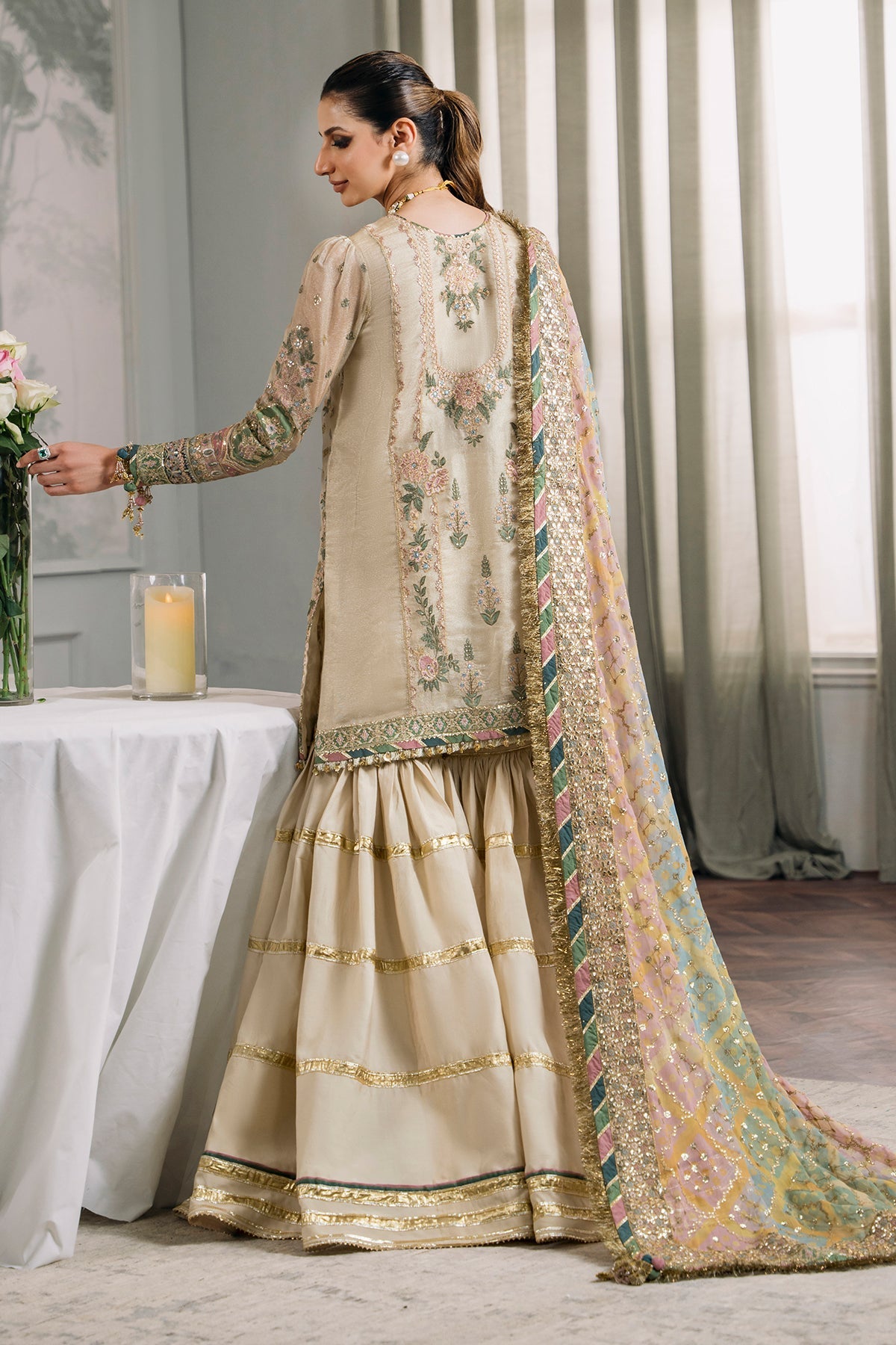 EMBROIDERED MASURI CH12-04 UNSTITCHED