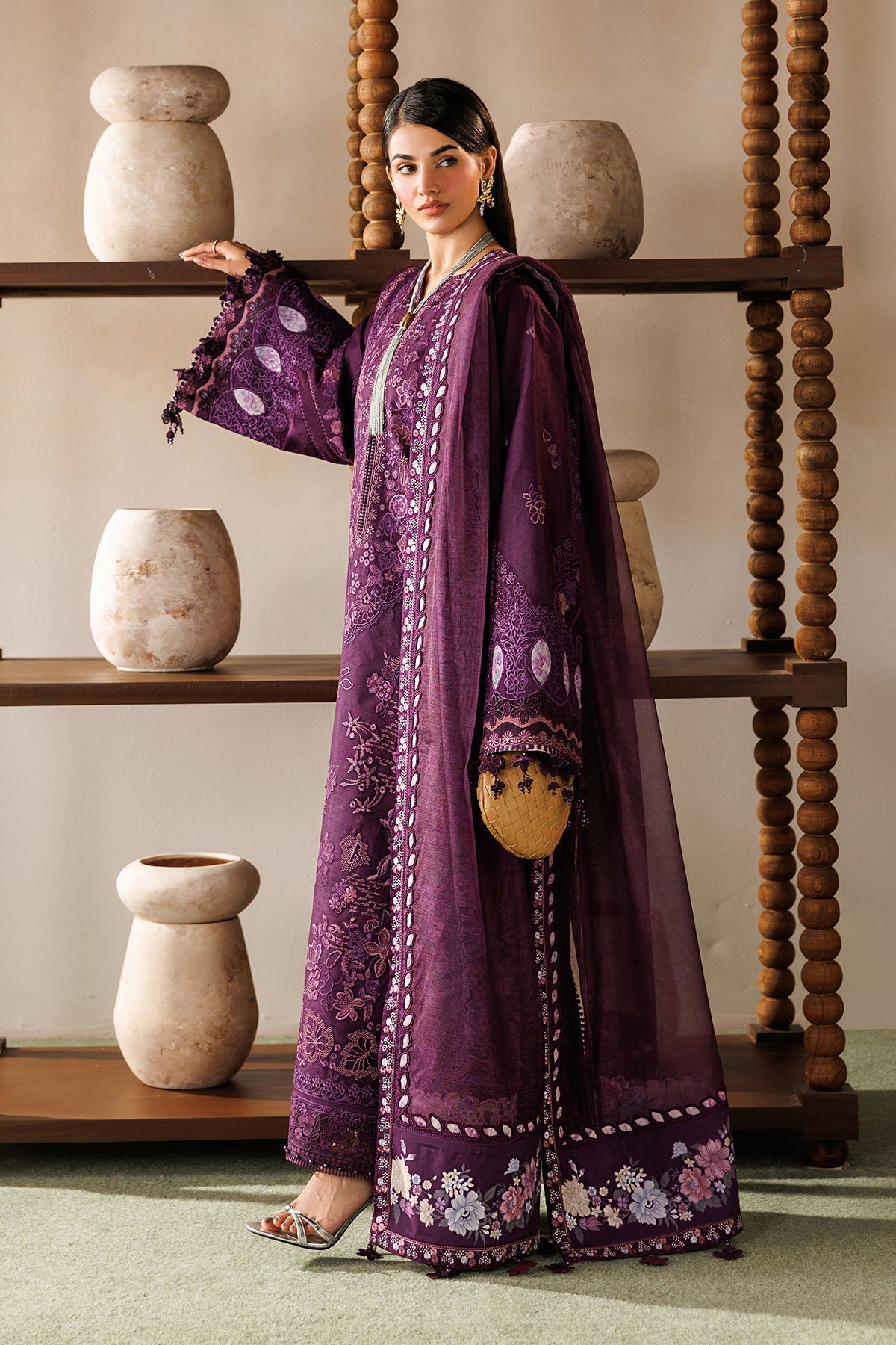 EMBROIDERED LAWN EL26-D02 STITCHED