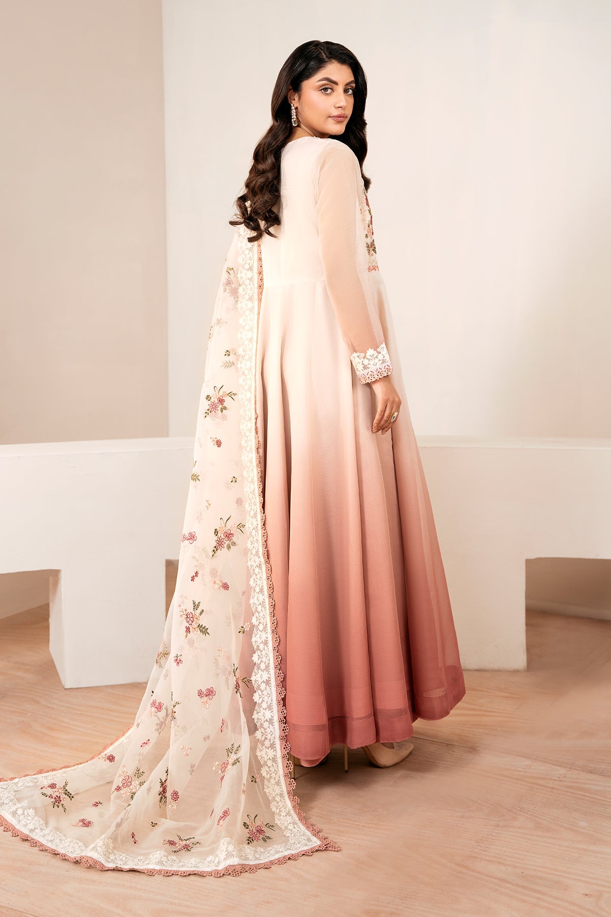 EMBROIDERED CHIFFON PR-1055