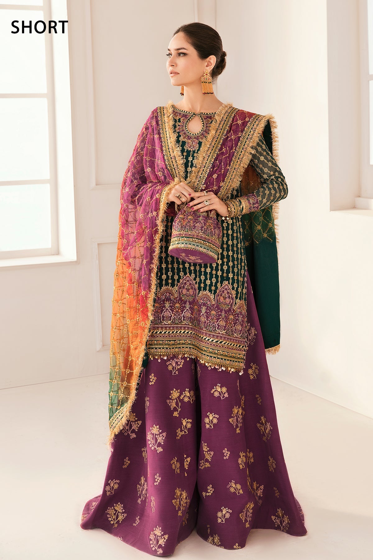EMBROIDERED CHIFFON CH11-06 STITCHED