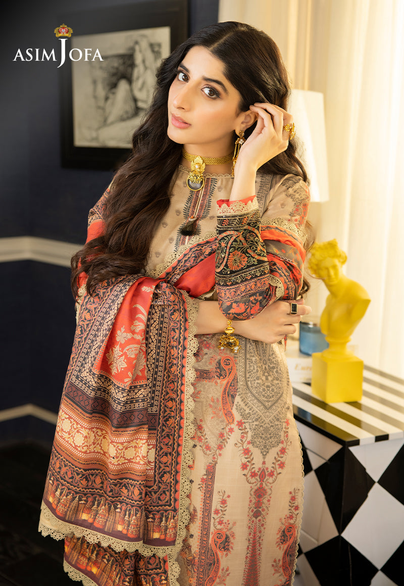 AJS-05 EMBROIDERED LAWN 2 PCS