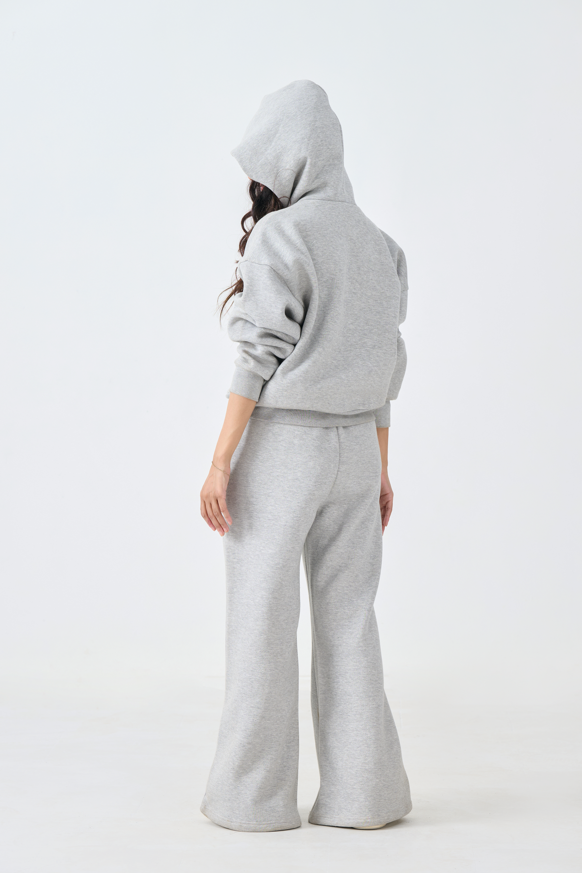 Cozy Fleece Pullover Hoodie (Heather Gray)