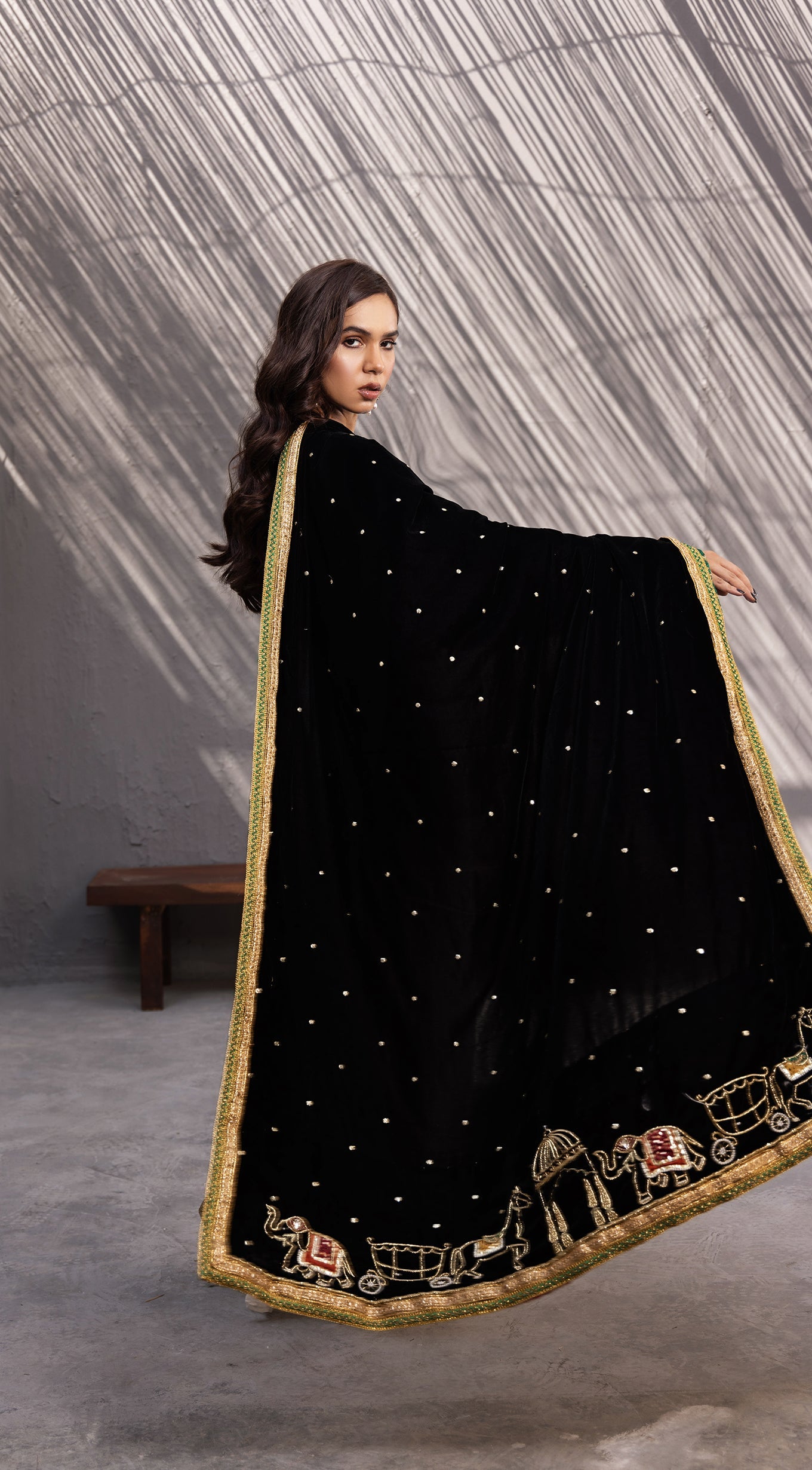 Zohreh Velvet Shawl