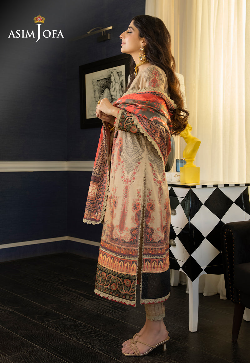 AJS-05 EMBROIDERED LAWN 2 PCS