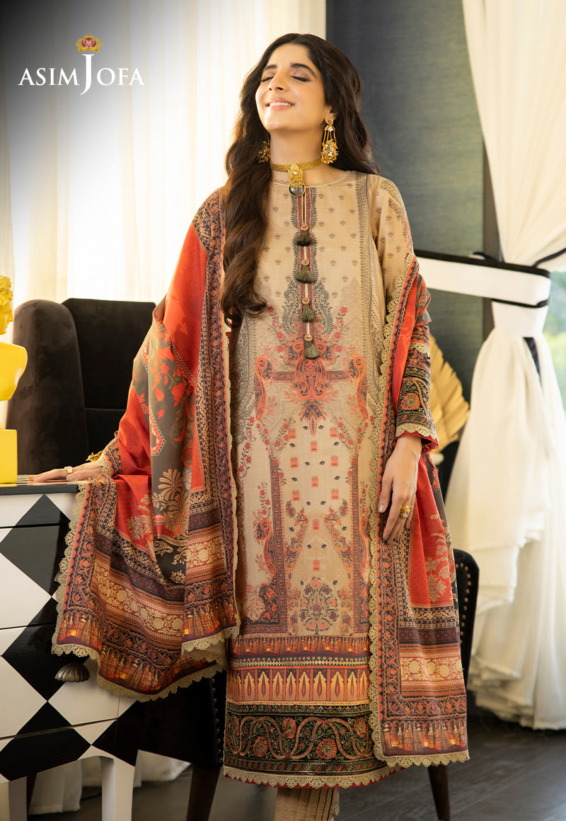 AJS-05 EMBROIDERED LAWN 2 PCS