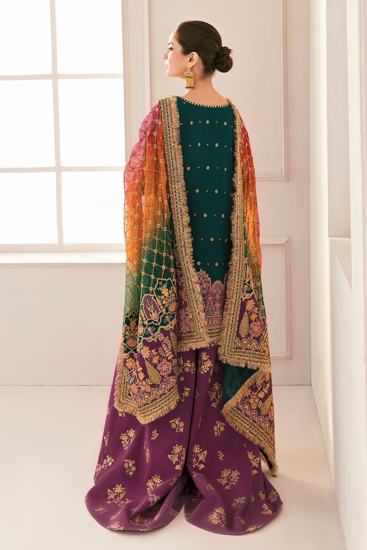 EMBROIDERED CHIFFON CH11-06 STITCHED