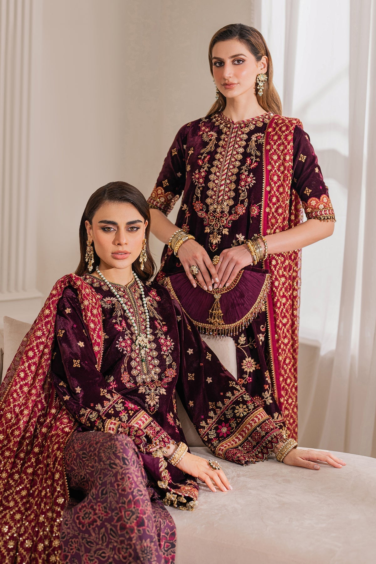 Embroidered Velvet UF-752 Style