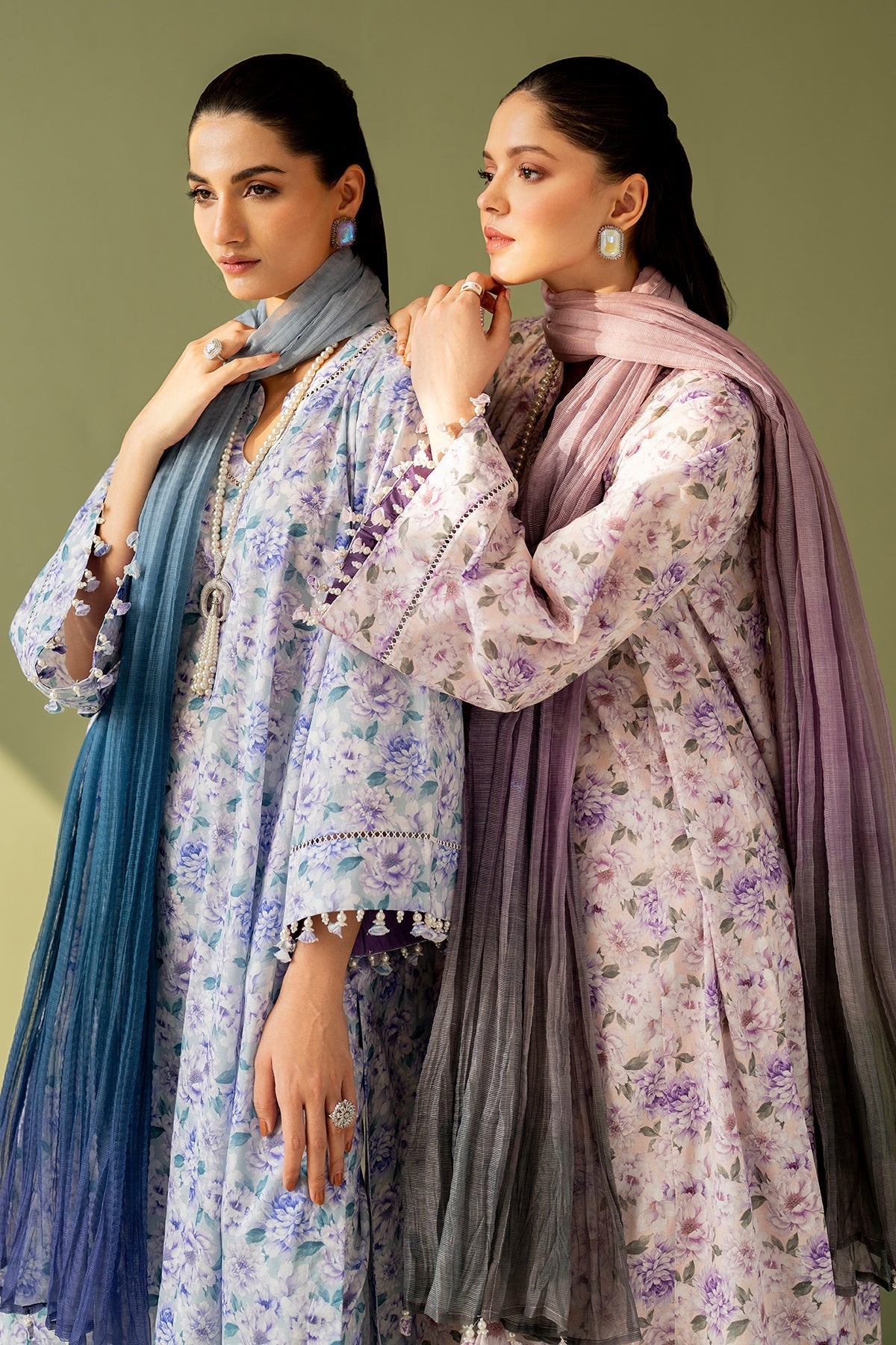 EMBROIDERED PRINTED LAWN UF-4168