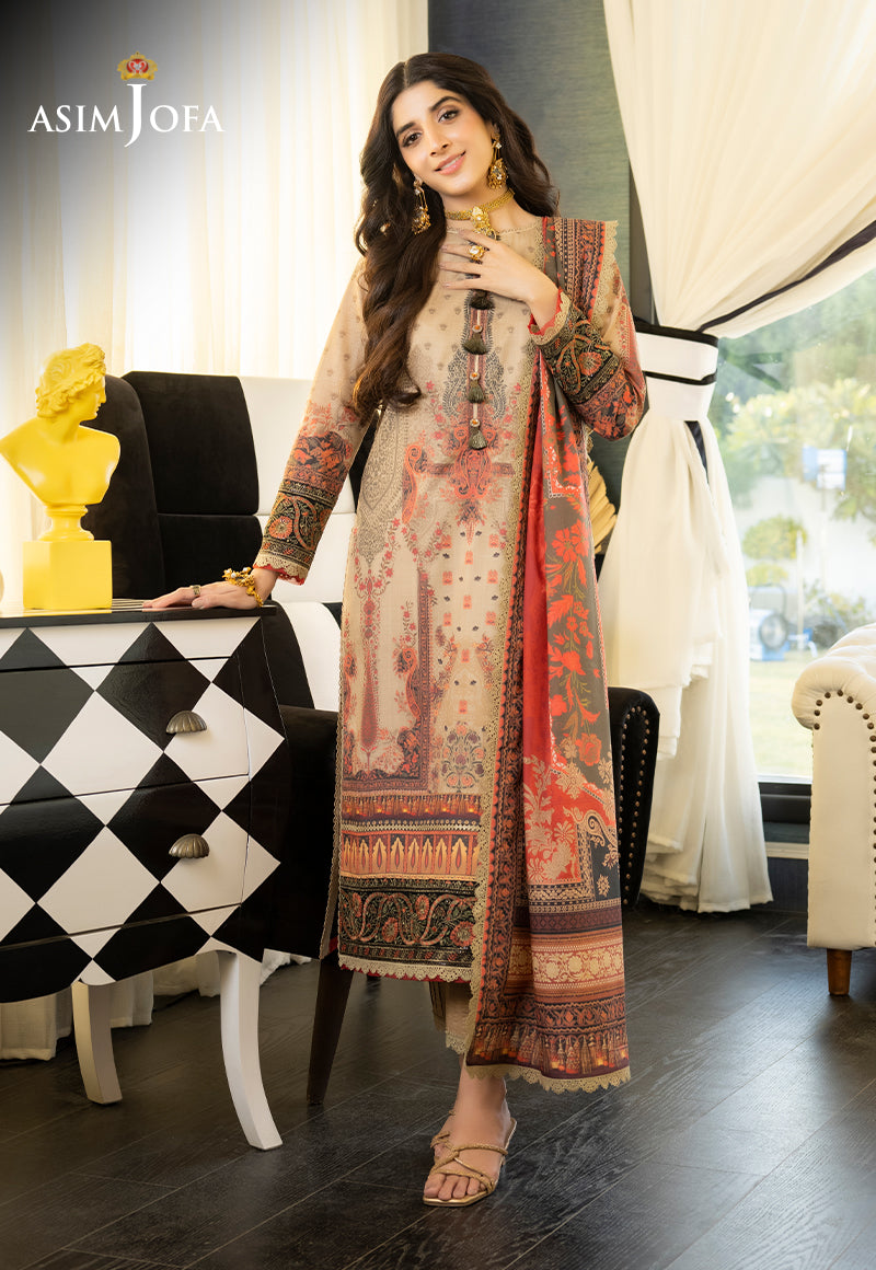 AJS-05 EMBROIDERED LAWN 2 PCS