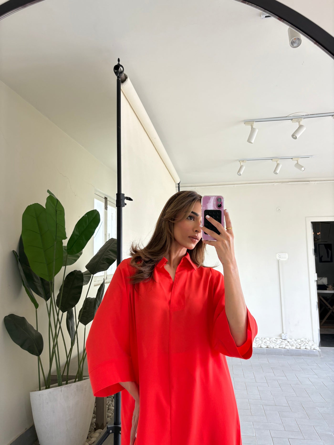 Orange Toby Tunic with Tulip Shalwar