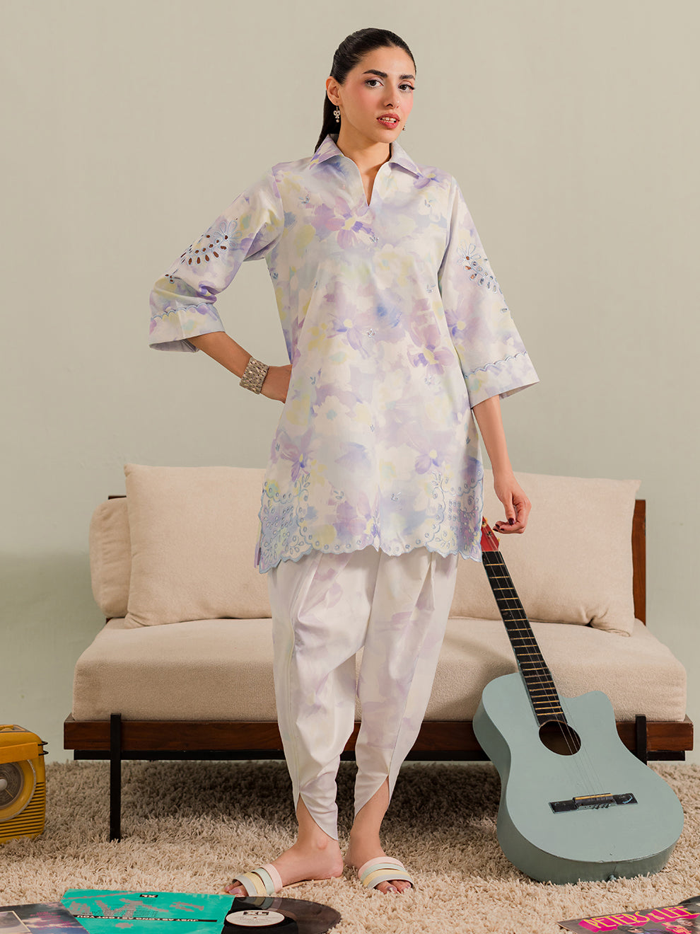 Vaylo Khaddar Co-Ord Set | Maroon Winter Outfit for Women | Kiara By Hana