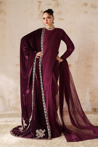 EMBROIDERED VELVET SHAWL VS-60