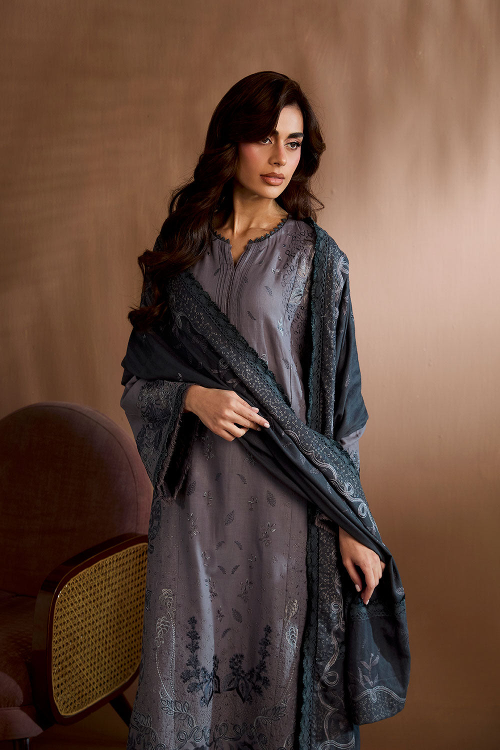 Design 5B Winter Shawl 2025 Unstitched