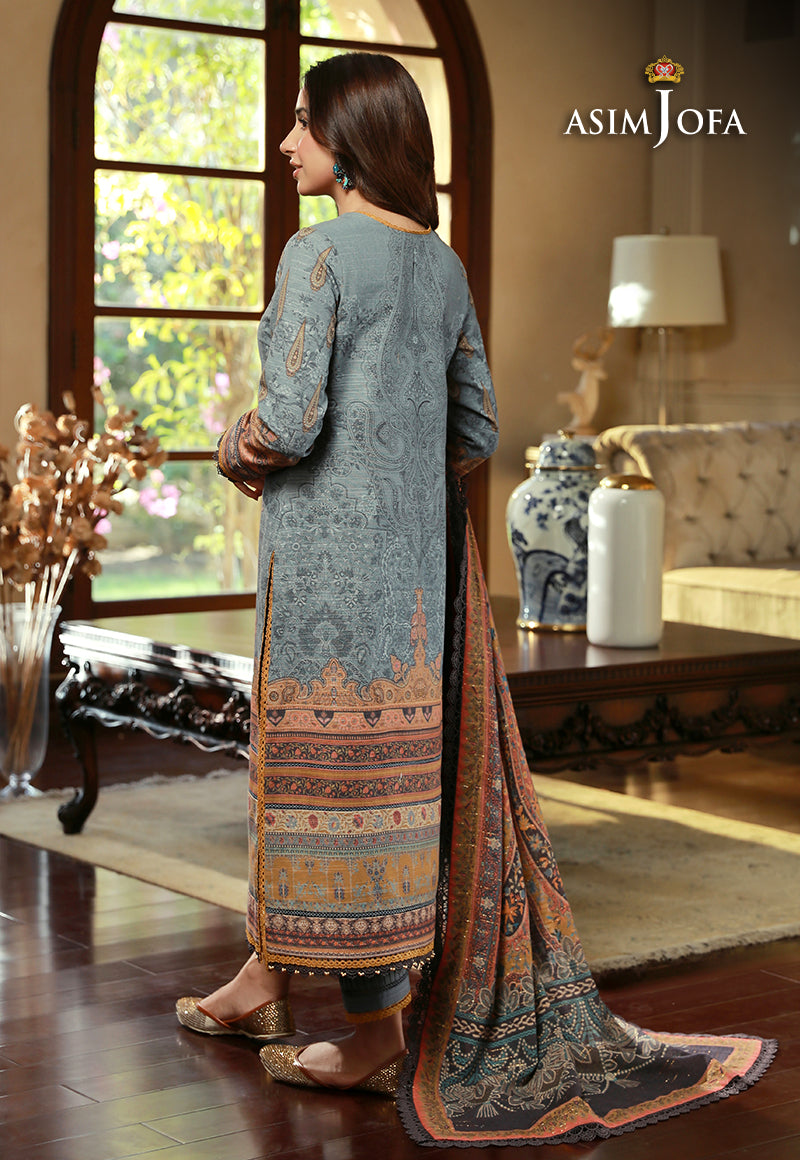 Ajaw-10 Printed Khaddar 3 Pcs
