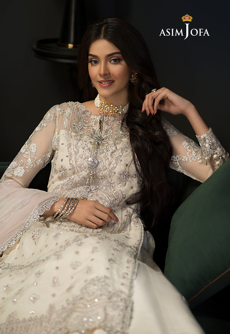 AJN-21 EMBROIDERED ORGANZA 3 PCS