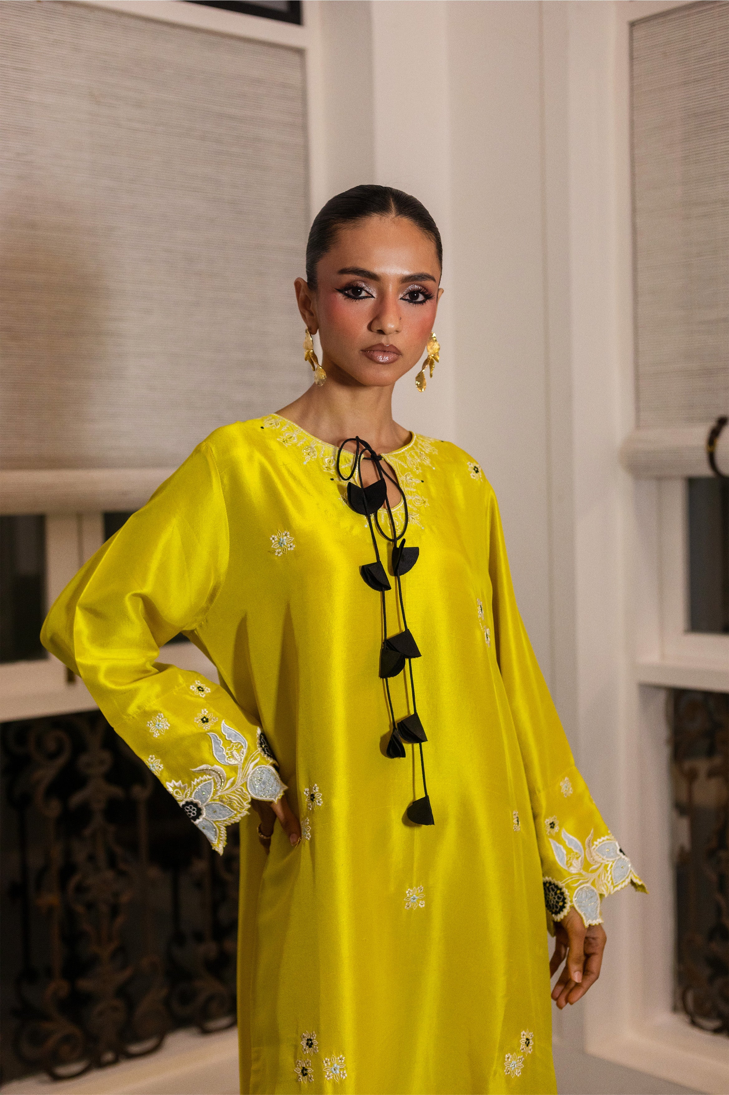 LIME KAFTAN SHIRT