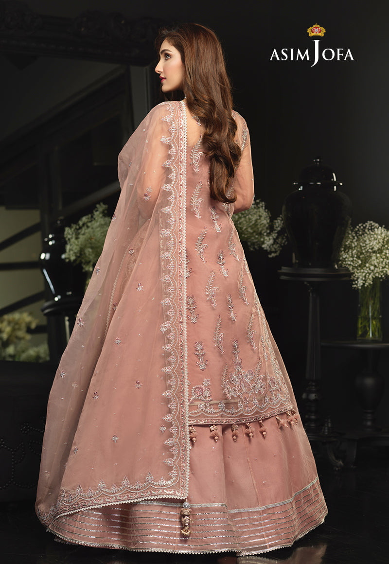 AJN-12 EMBROIDERED ORGANZA 3 PCS