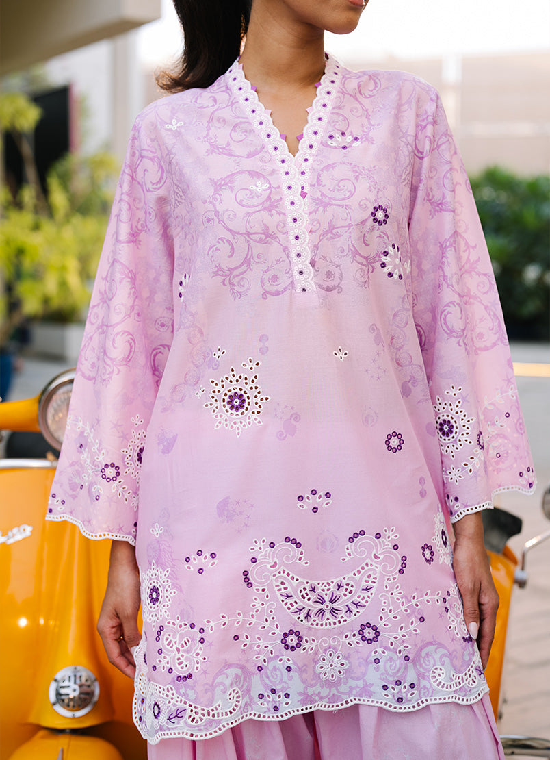 Printed Embroidered CO-ORD Set