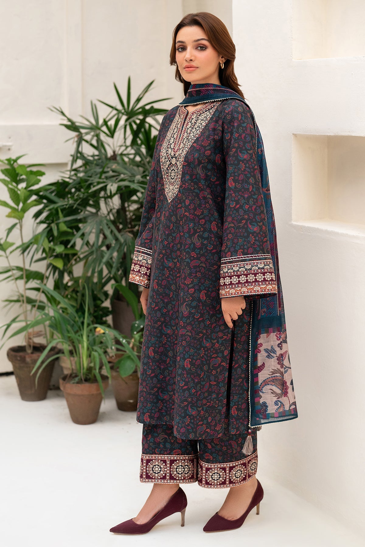 EMBROIDERED PREMIUM VISCOSE RTW-0098