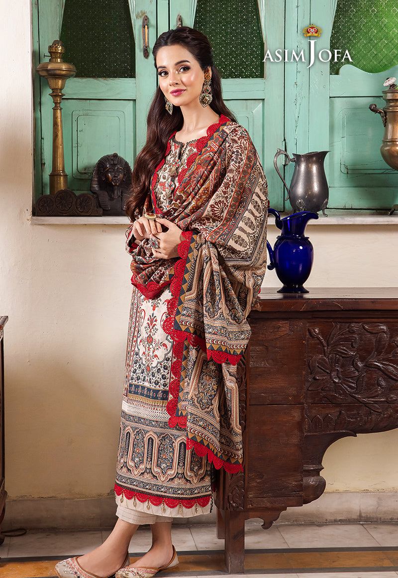 AJRW-22 DESIGNERS STITCHED PREMIUM WINTER COTTON 3 PCS