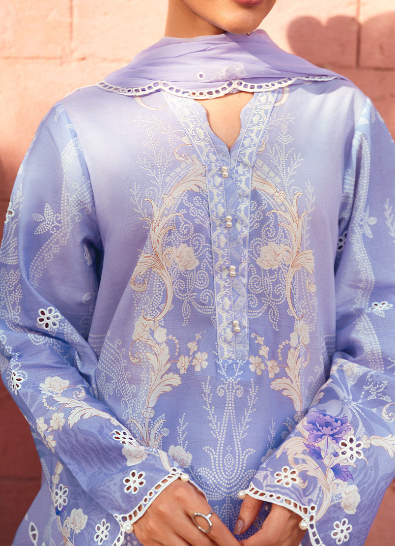 Printed Embroidered 3 PC