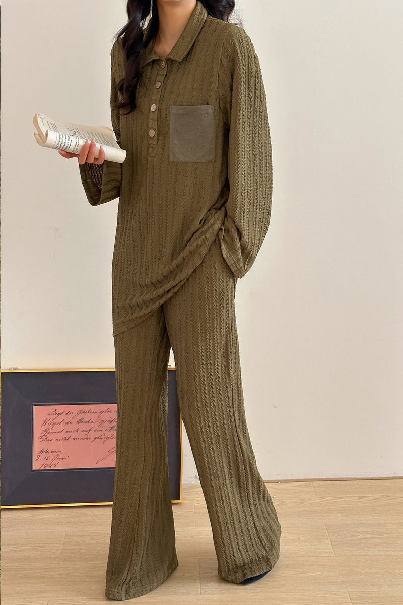 Monaco Textured Suit With Detailed  Pocket