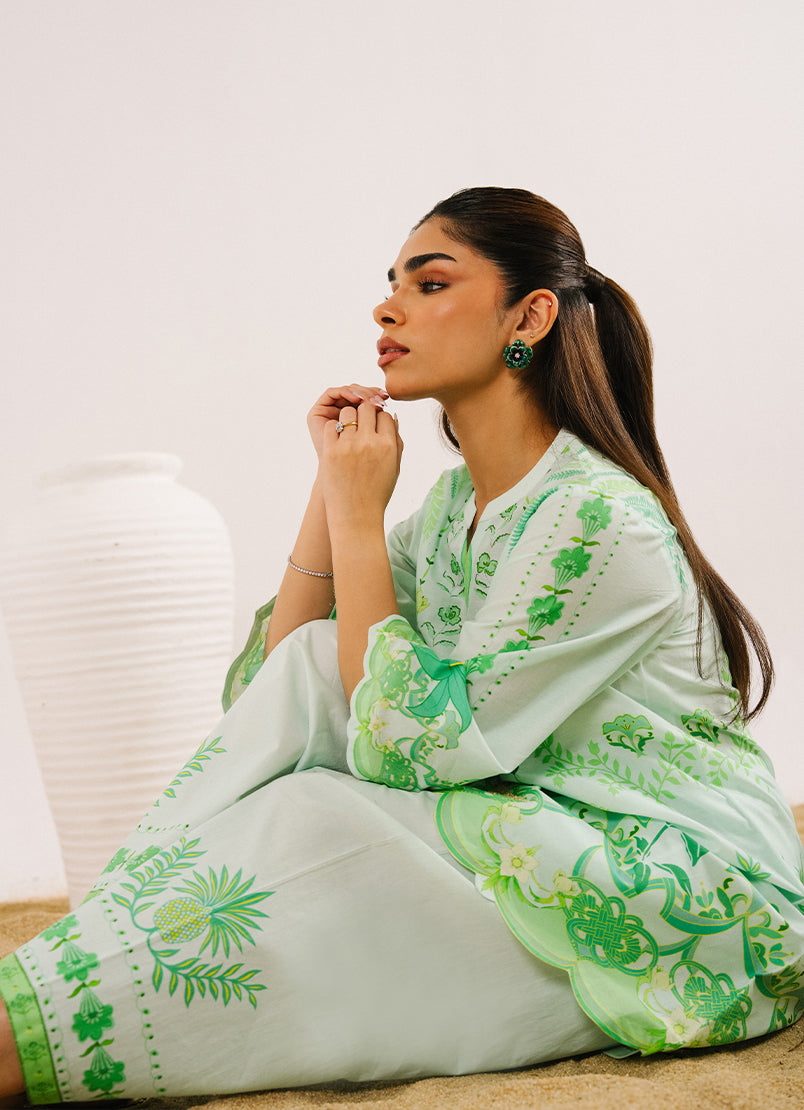 Printed Solid CO-ORD Set