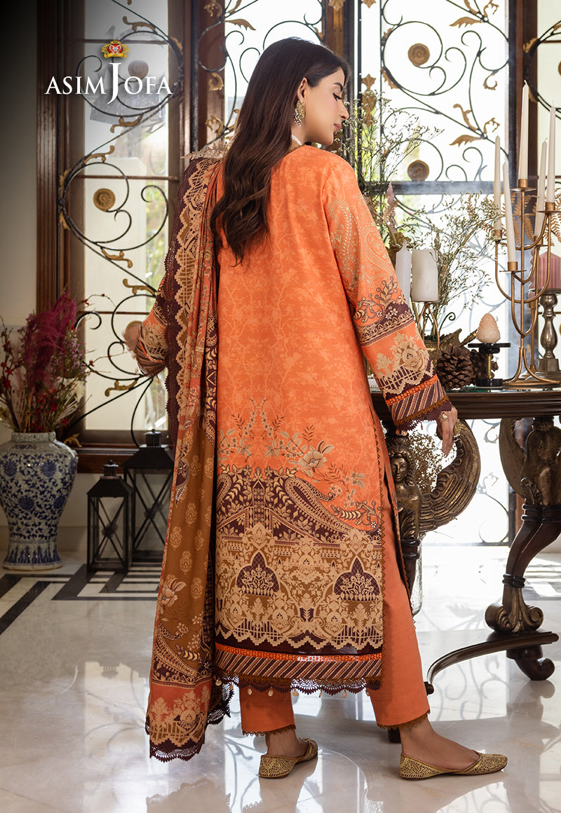 Ajiw-09 Printed Khaddar 3 Pcs