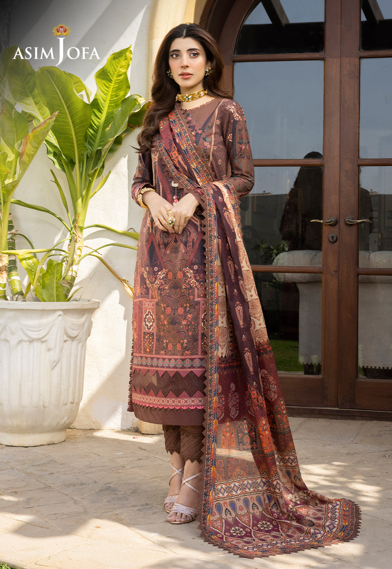 AJS-30 Designers Stitched LAWN 3 PCS