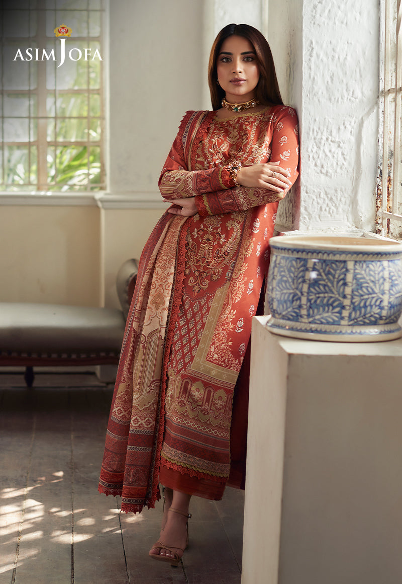 AJS-15 EMBROIDERED LAWN 2 PCS