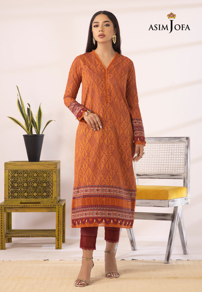 AJULN-12 Embroidered Zari Check Net Unstitched 3 Pcs