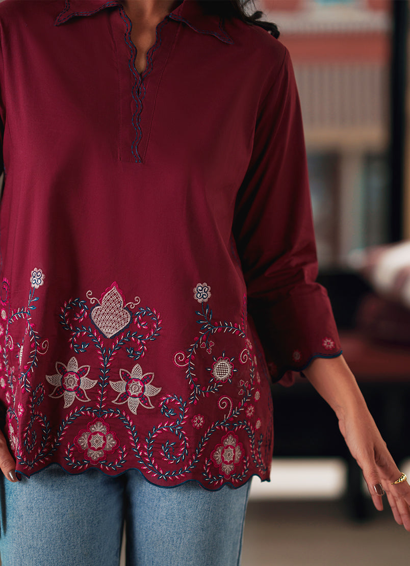 Embroidered Top