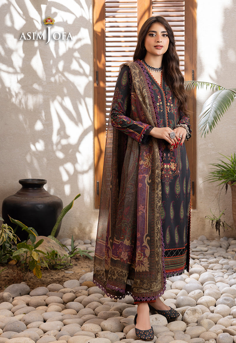 AJRW-27 DESIGNERS STITCHED PREMIUM WINTER COTTON 3 PCS