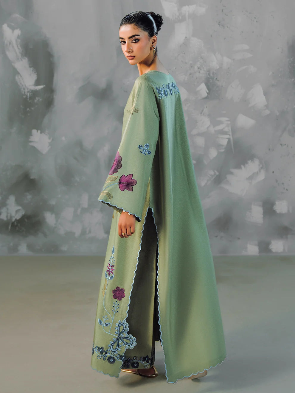 Moss Arbor - 2Pcs Rawsilk Ensemble