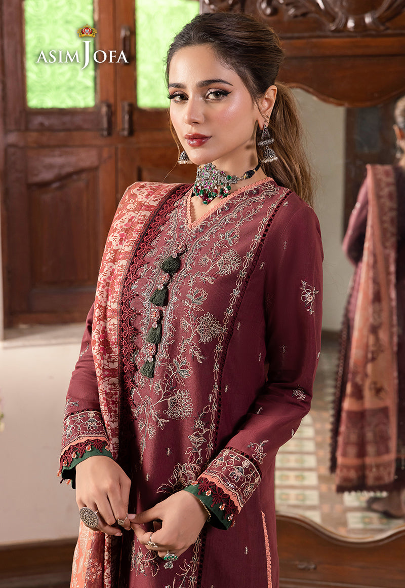 AJRW-34 EMBROIDERED STITCHED 3 PCS