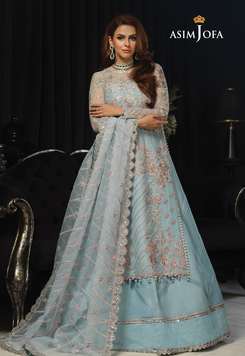 AJN-15 EMBROIDERED ORGANZA 3 PCS
